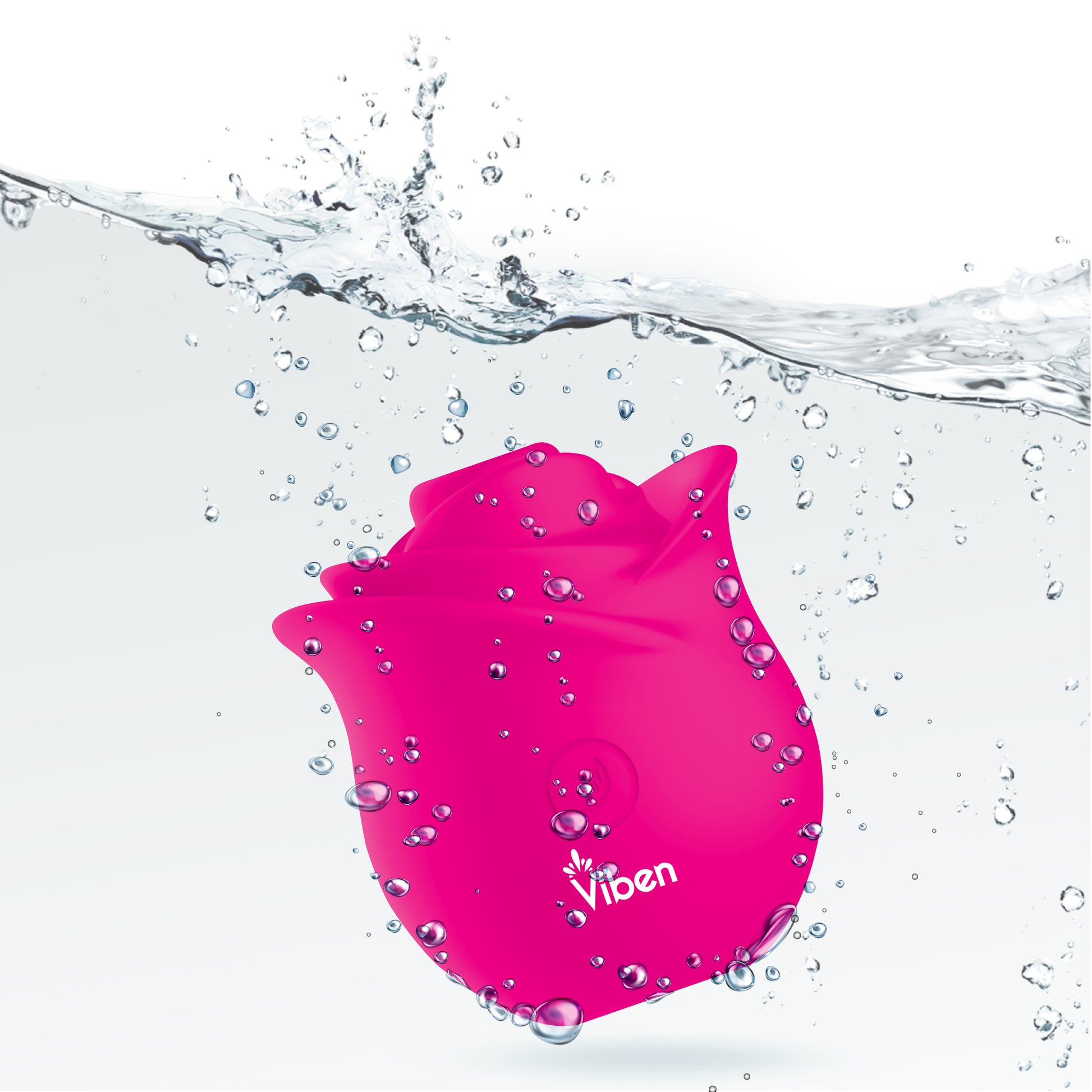 Viben Zen Rose Hot Pink Nipple and Clitoral Stimulator with 10 Functions