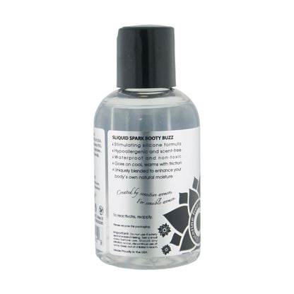 Sliquid Spark Silicone Lubricant 4.2 Oz – Menthol Infused, Waterproof