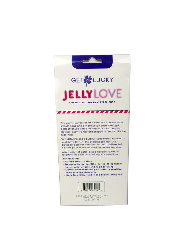 Jelly Love 7" Dildo - Realistic Suction Cup Dildo - Purple