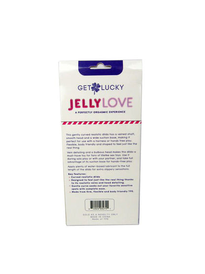 Jelly Love 7" Dildo - Realistic Suction Cup Dildo - Purple