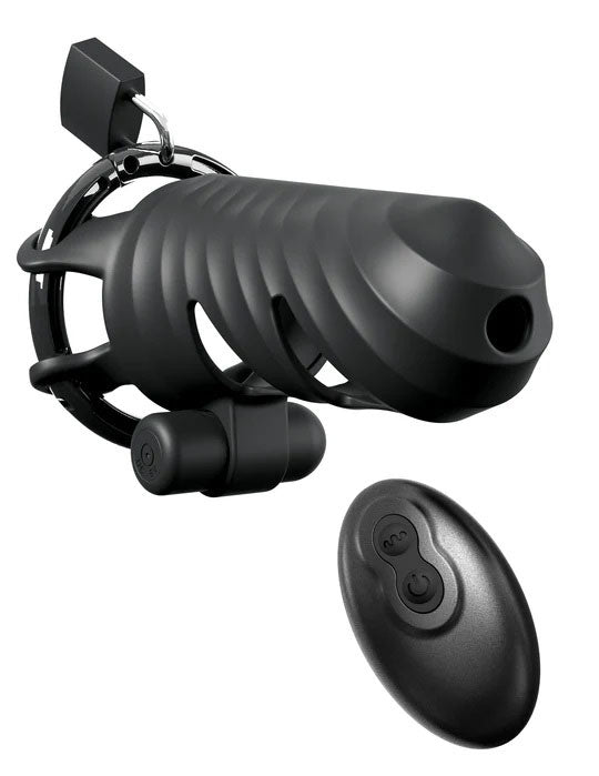 Pipedream Remote-Controlled Vibrating Cock Blocker - Black