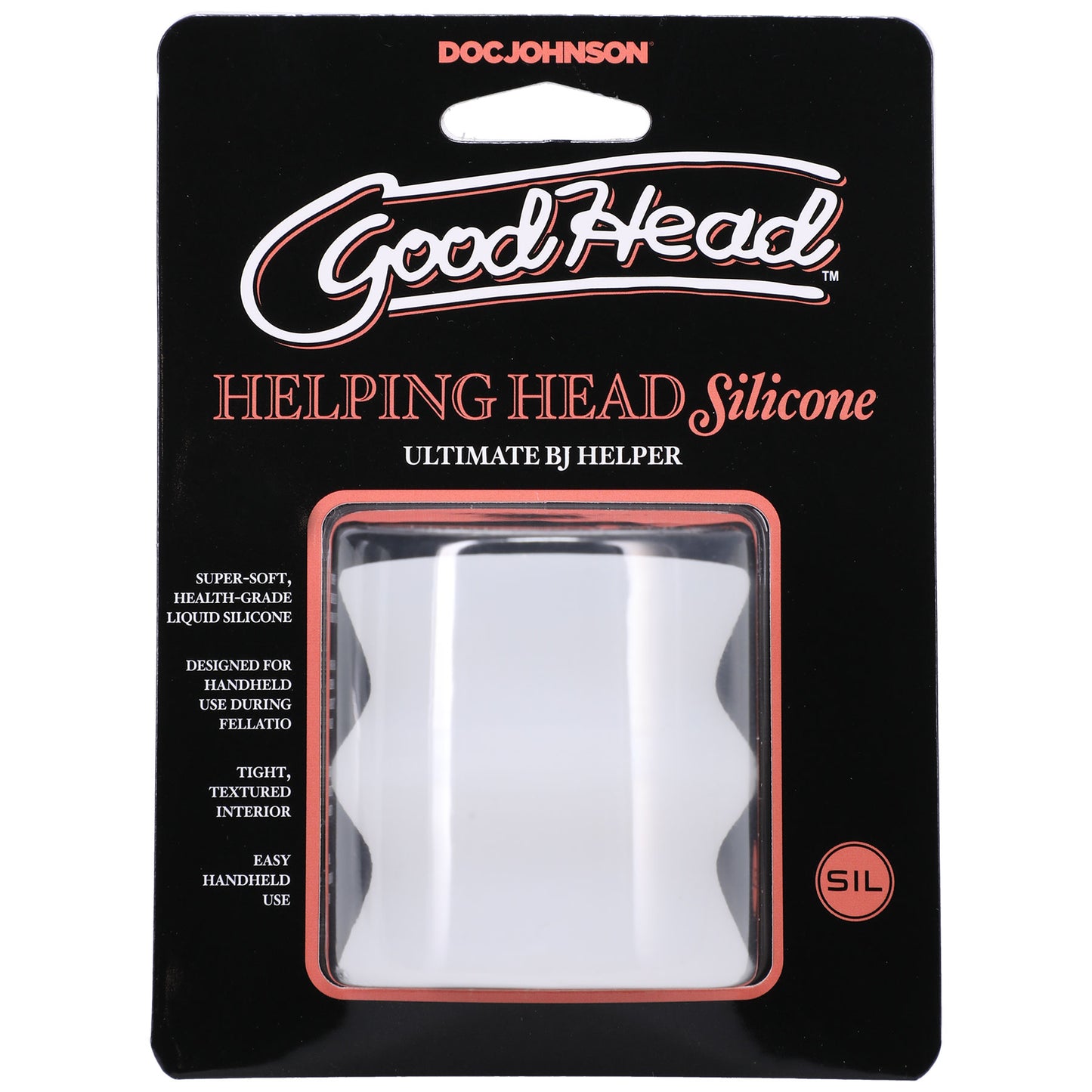 Doc Johnson GoodHead Helping Head Mini Stroker – Clear