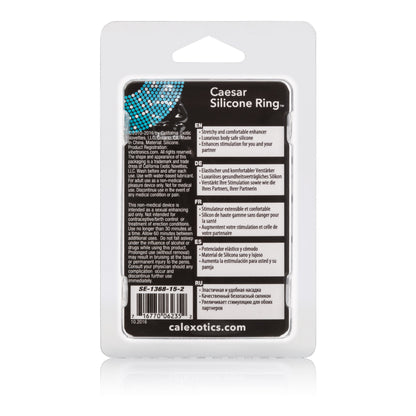 CalExotics Caesar Silicone Ring – Erection Enhancer – Black