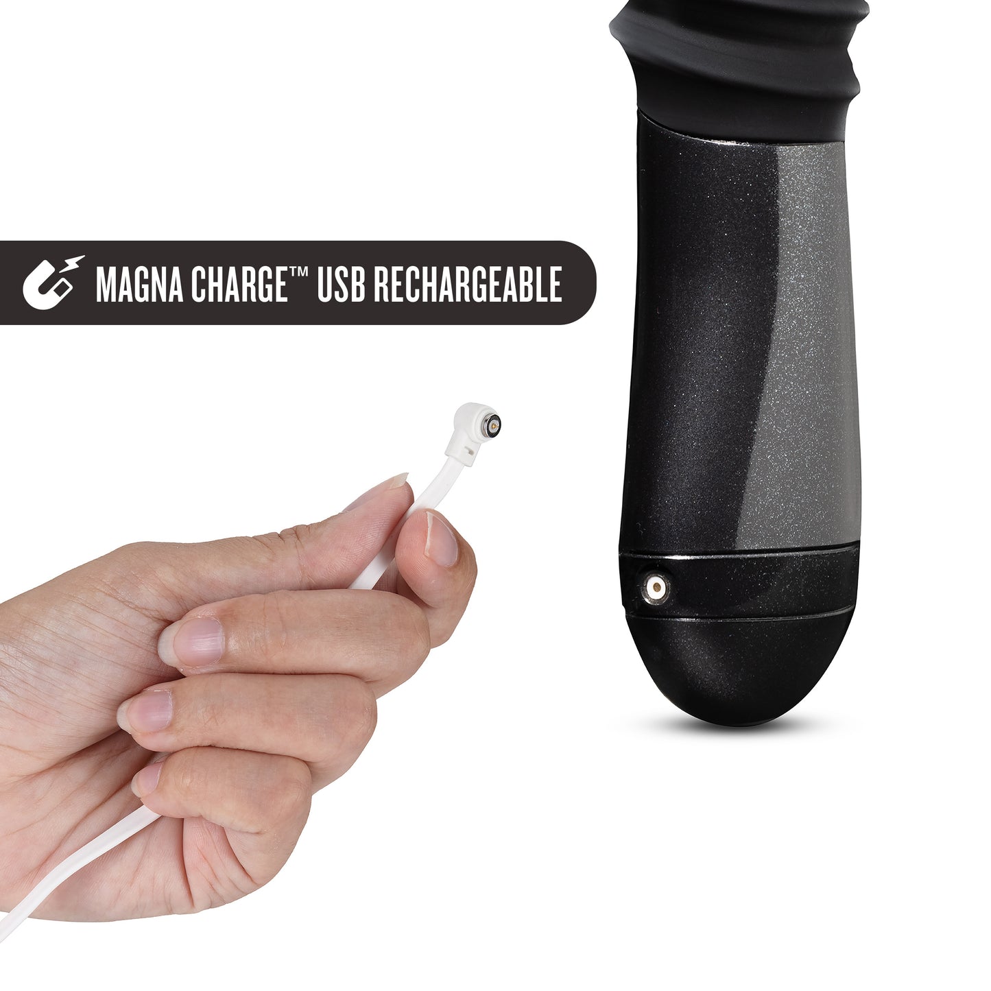 Temptasia Lazarus Thrusting Dildo with G-Spot Stimulation - Black