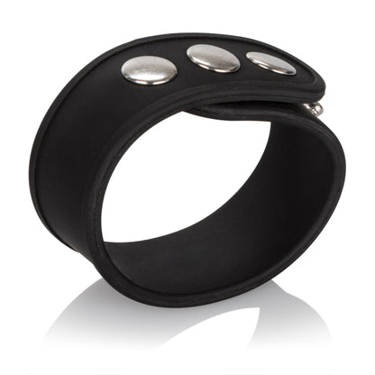 CalExotics Silicone Tri-Snap Erection Ring – Adjustable, Black