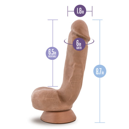 Blush Macho Latin Collection Dual Density Male Stroker with Suction Cup – Beige