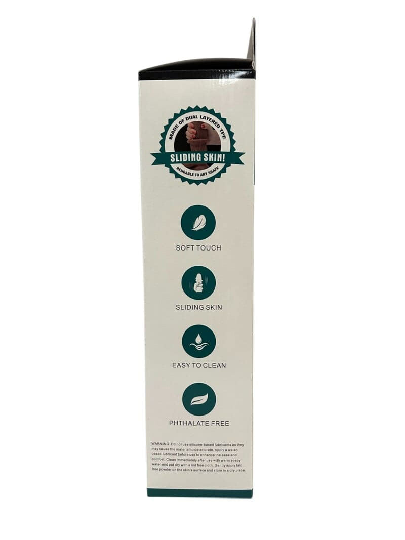 Real Skin 12 Dual Layer Dildo - Light Brown - Waterproof