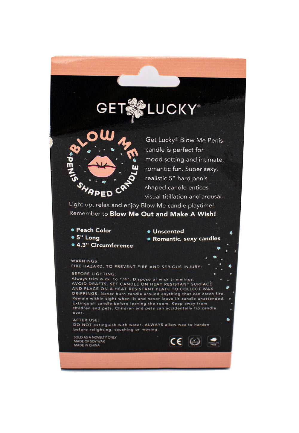 Viben Blow Me Penis Candle – Peach
