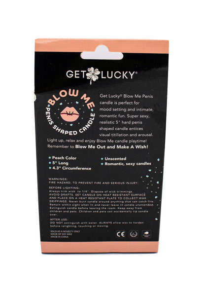 Viben Blow Me Penis Candle – Peach