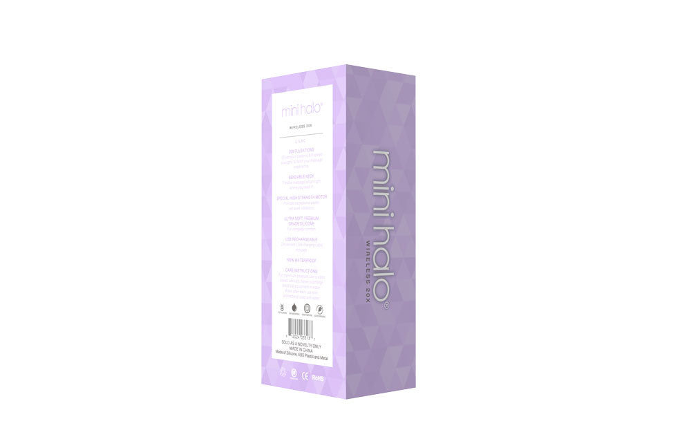 Viben Mini Halo Lilac Wand Massager – Rechargeable, Multi-Speed, Waterproof