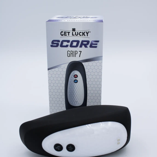 Score Grip 7 Vibrating and Warming Masturbator – Black