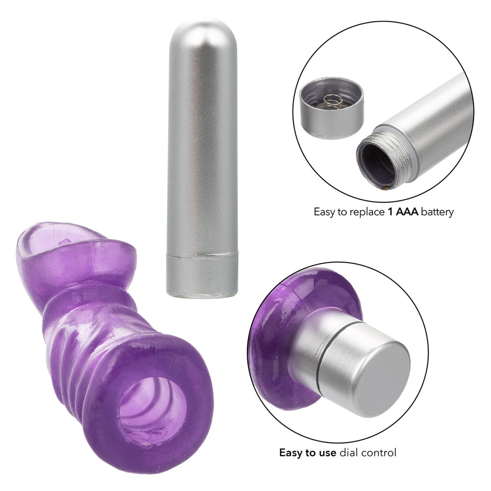 CalExotics Pussy Pleaser Clit Climax – Purple – Multi-Speed Suction Cup Arouser