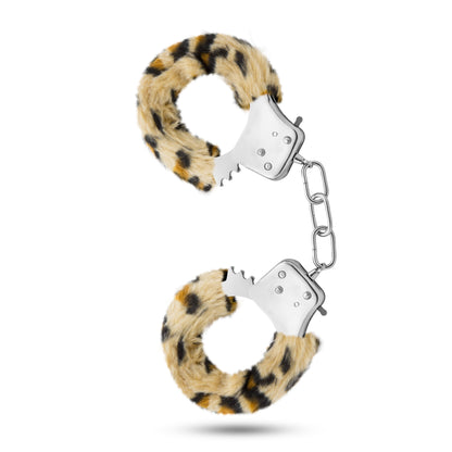 Blush Temptasia Cuffs - Leopard Print Adjustable Cuffs with Safety Release