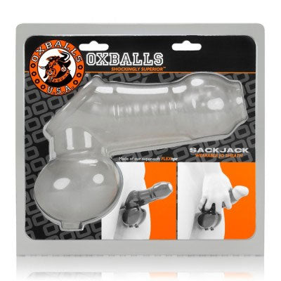 Oxballs Sack Jack Wearable Jo Sheath - Clear Frost