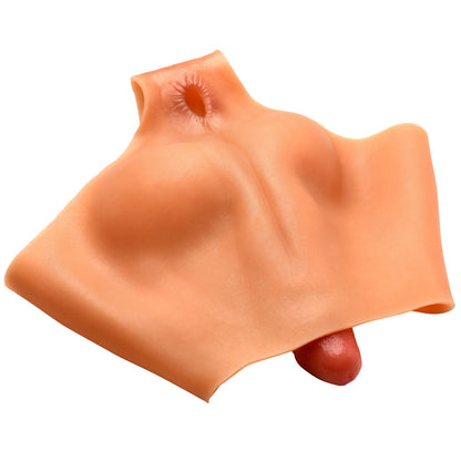 XR Brands Boner Briefs Penis Panties – Large – Realistic Silicone with Anal Opening