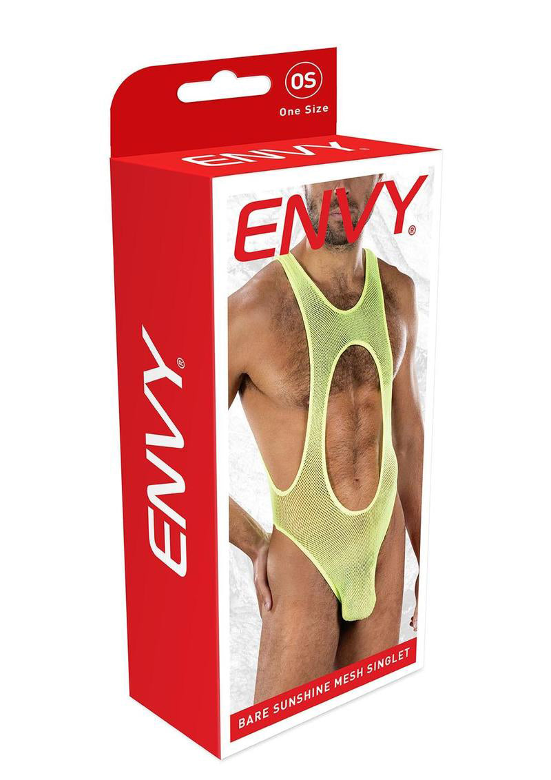 Envy Bare Sunshine Mesh Singlet – Yellow