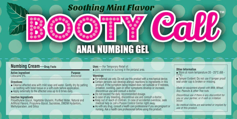 Little Genie Booty Call Anal Numbing Gel - Mint Flavor