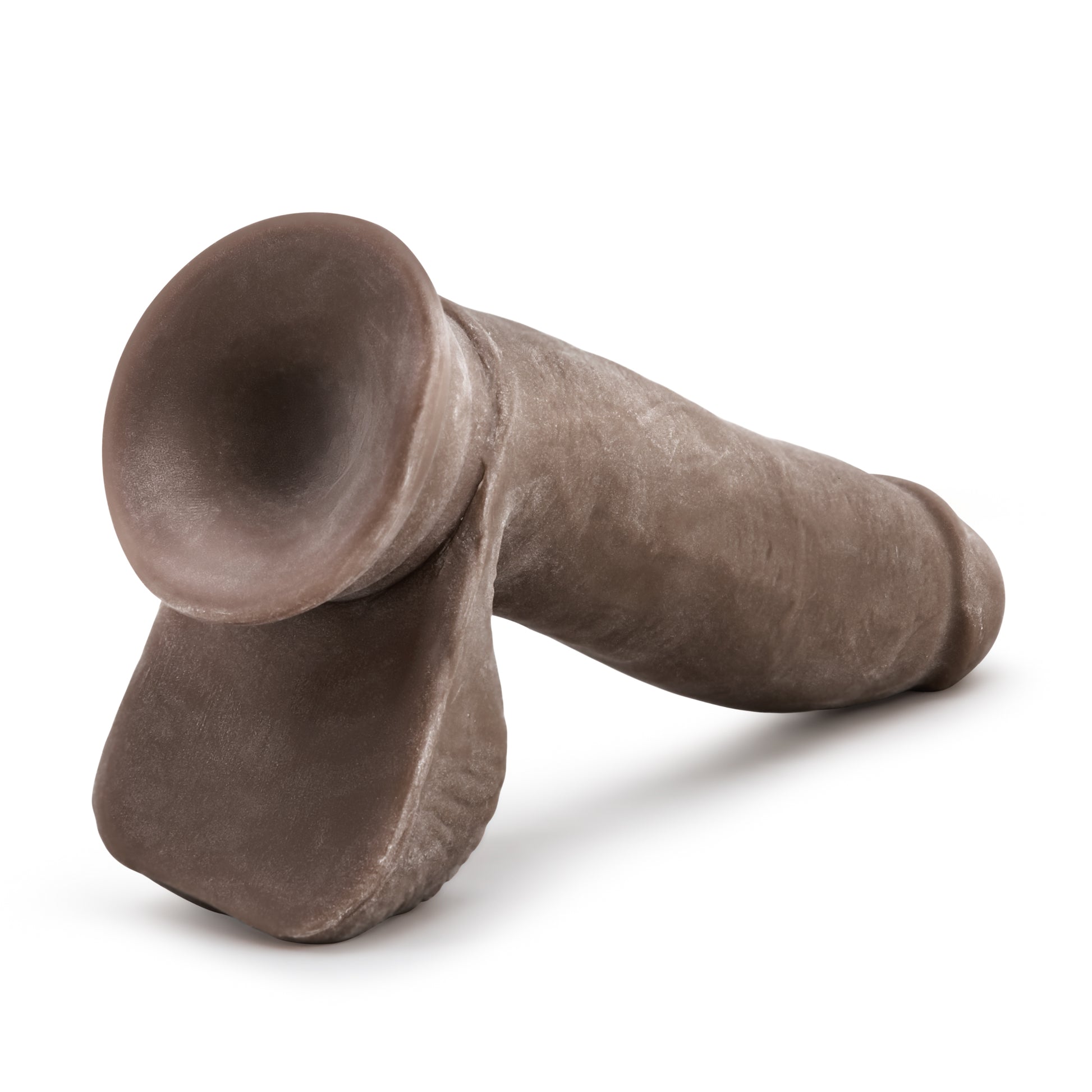 Blush Novelties Au Naturel 7 Inch Sensa Feel Dildo - Chocolate