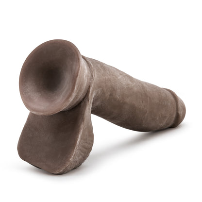 Blush Novelties Au Naturel 7 Inch Sensa Feel Dildo - Chocolate