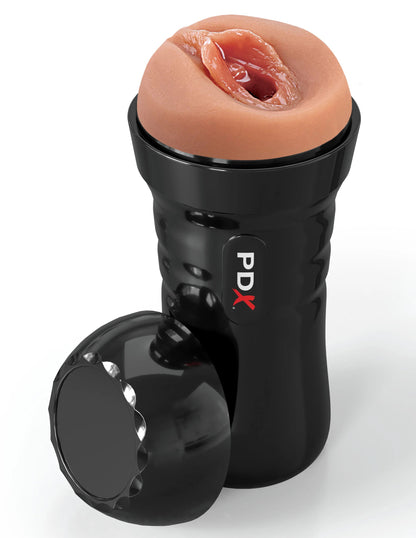 Pipedream Wet Pussies Super Juicy Snatch Self-Lubricating Stroker - Brown