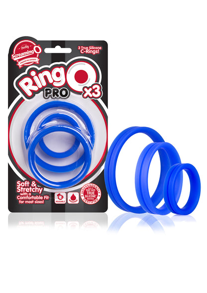 Screaming O RingO Pro X3 Cock Ring – Blue