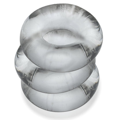 Oxballs Fat Willy 3-Pack Jumbo C-Rings – Clear
