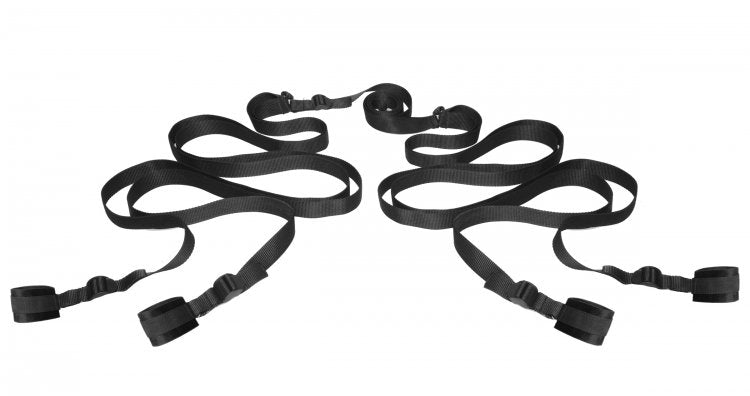 XR Brands Hold Me Under the Bed Restraint System – Black