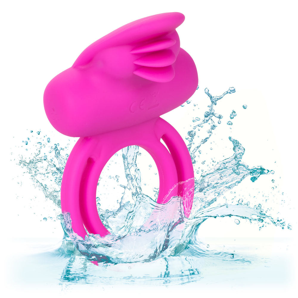 CalExotics Silicone Rechargeable Dual Clit Flicker Enhancer - Pink