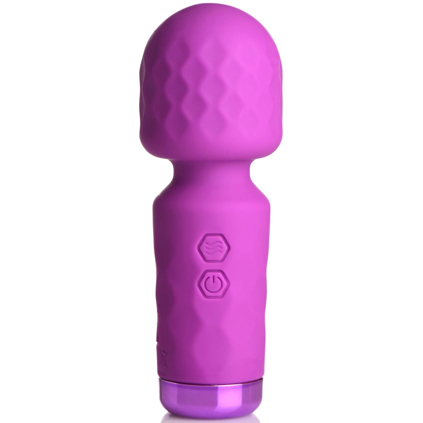 XR Brands 10x Mini Silicone Wand – Purple – Multi-Speed, Waterproof