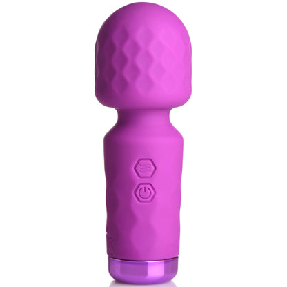 XR Brands 10x Mini Silicone Wand – Purple – Multi-Speed, Waterproof