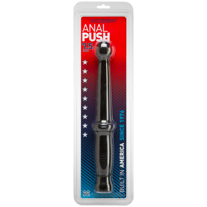 Doc Johnson Anal Push Probe – Flexible PVC Anal Probe with Phallic Head – Black