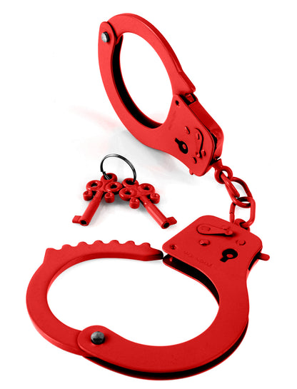 Pipedream Fetish Fantasy Series Metal Handcuffs – Red