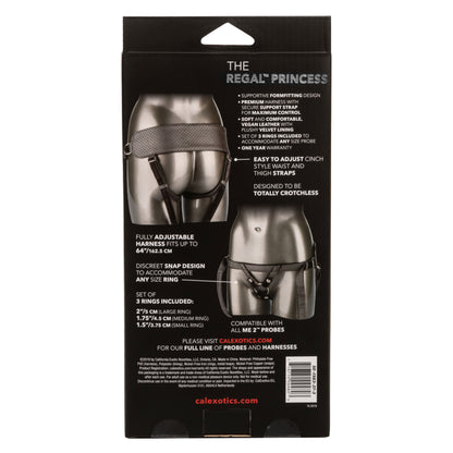 CalExotics Regal Princess Harness - Pewter - Adjustable Comfort with Probe Rings