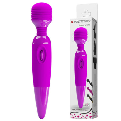 Pretty Love Power Wand Massager - Multi-Speed Vibrating Wand - Purple