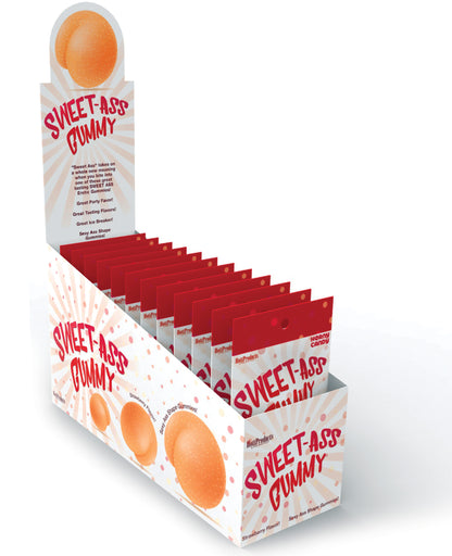 Hott Products Sweet Ass Gummy - Strawberry Flavored Erotic Gummies - 12 Piece Display