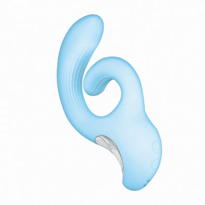 Nasstoys Sky Cumulus Swirl G Spot G-Spot Vibrator, USB-Rechargeable, Dual Motor, 10 Functions, Body-Safe Silicone, Splashproof – Blue