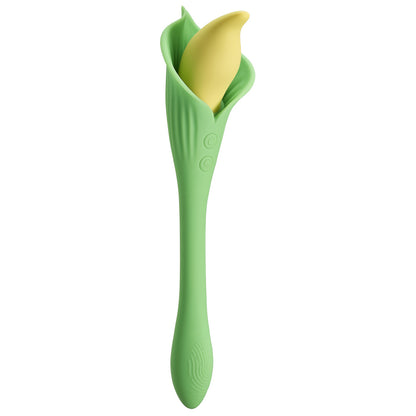 Cloud 9 Novelties Spathe Lily Vibe – Green – Dual-Motor Vibrator