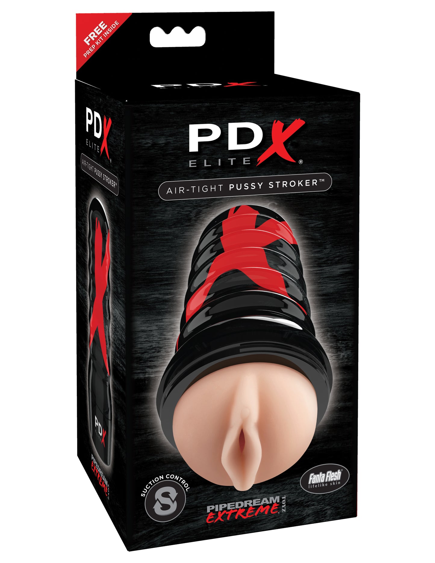 Pipedream PDX Elite Air Tight Pussy Stroker – Beige – Realistic Suction