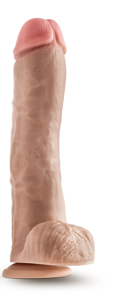 Dr. Skin Mr. Savage 11.5 Inch Dildo with Balls - Beige