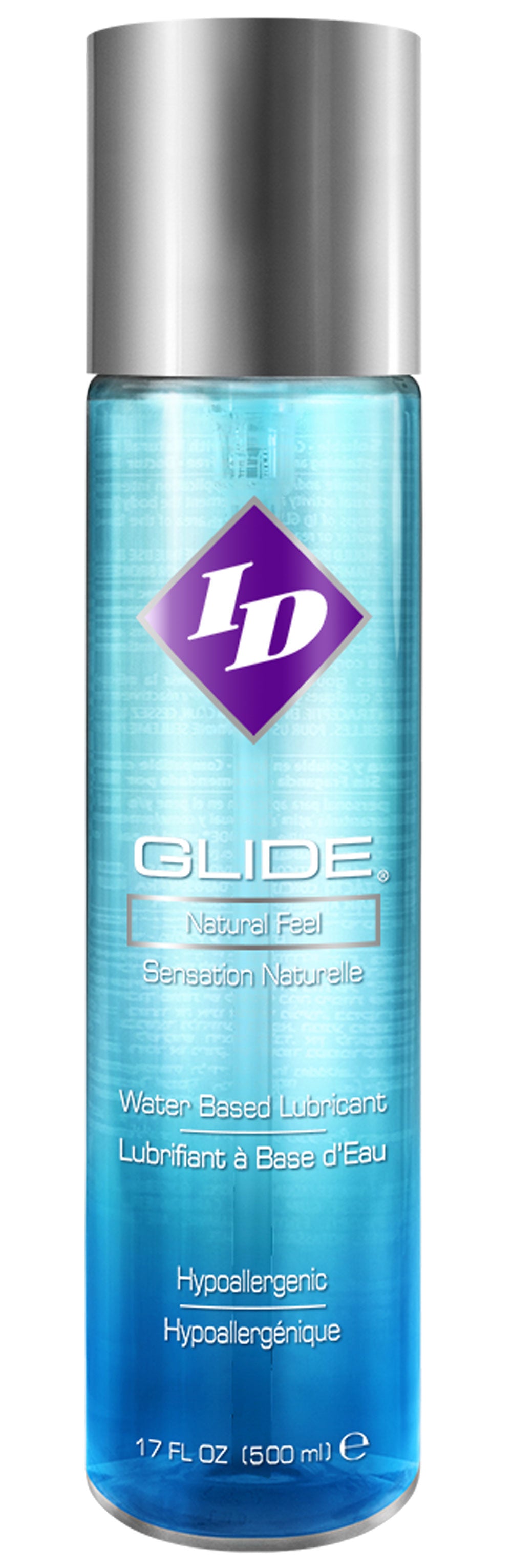 I.D. Glide Water-Based Lubricant 17 Fl Oz – Condom Compatible, Non-Staining