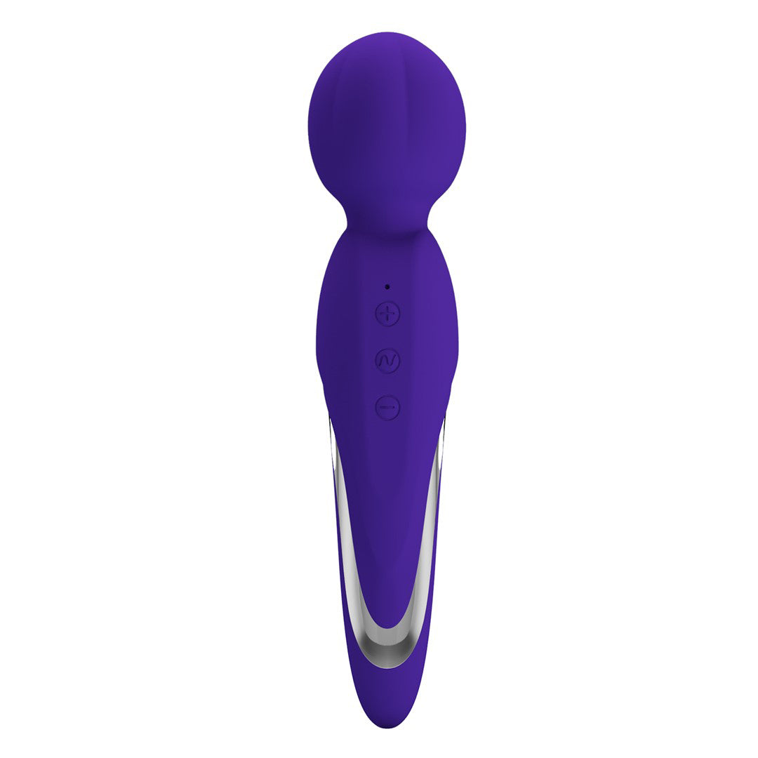 Pretty Love Walter Super Soft Silicone Wand - Purple - Multi-Function Vibrator