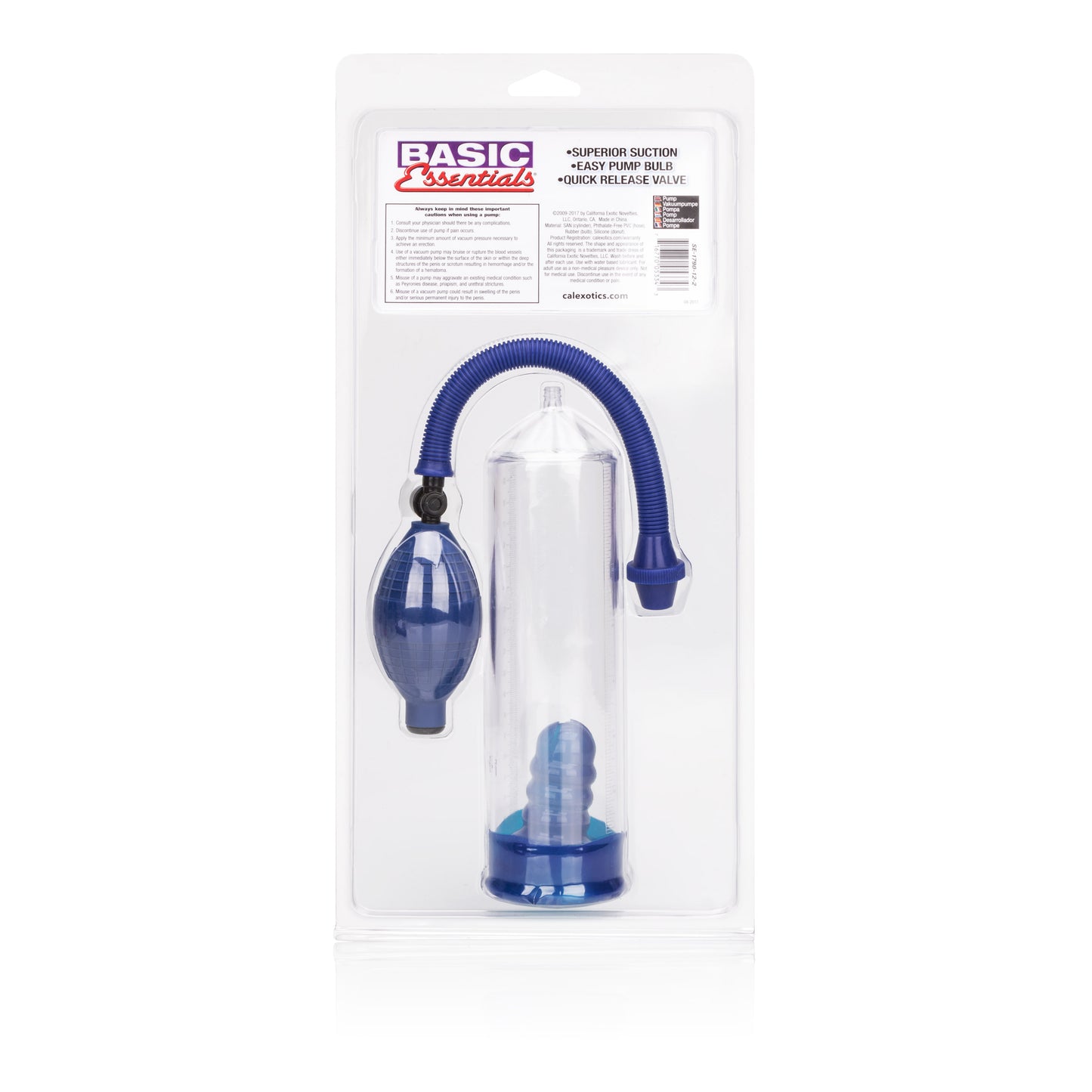 CalExotics Basic Essentials Pump – Blue – Measurement System