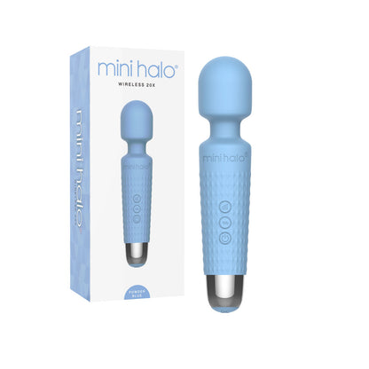 Viben Mini Halo Vibrator – Powerful Multi-Function Massager in Powder Blue