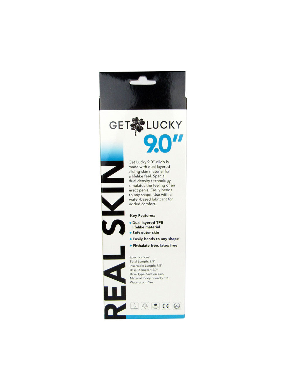 Real Skin 9" Dual Layer Dildo - Beige - Bendable and Realistic