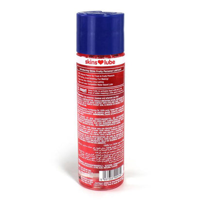 Skins Strawberry Water Based Lubricant 4.4oz – Strawberry Flavor, Water-Based