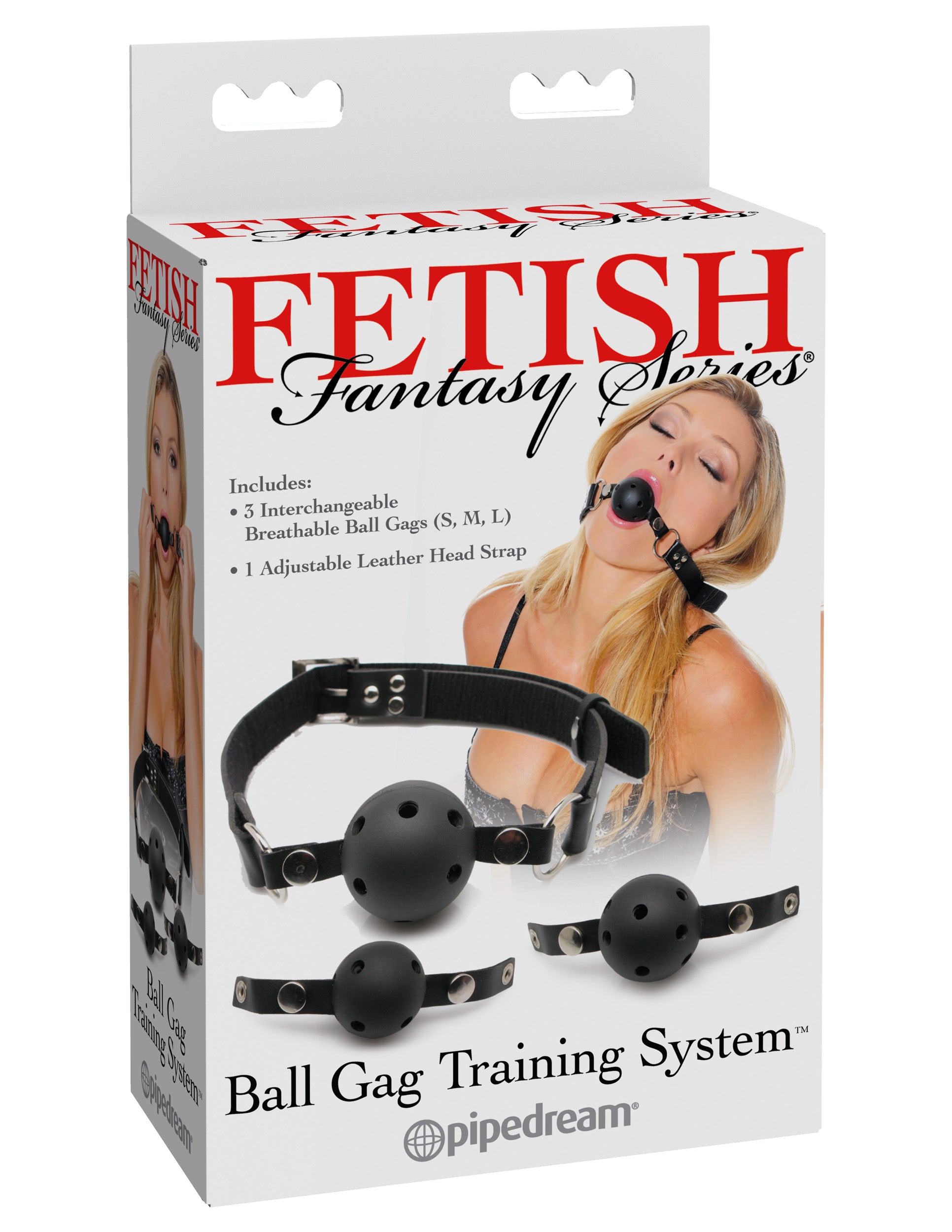 Pipedream Fetish Fantasy Series Ball Gag Training System – Black