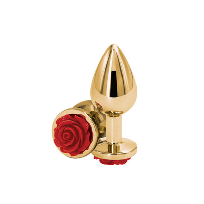 Rear Assets Rose Medium Anal Toy – Red