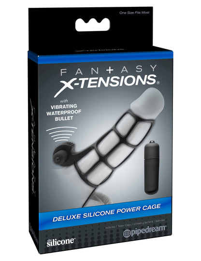 Pipedream Fantasy X-Tensions Deluxe Silicone Power Cage - Black