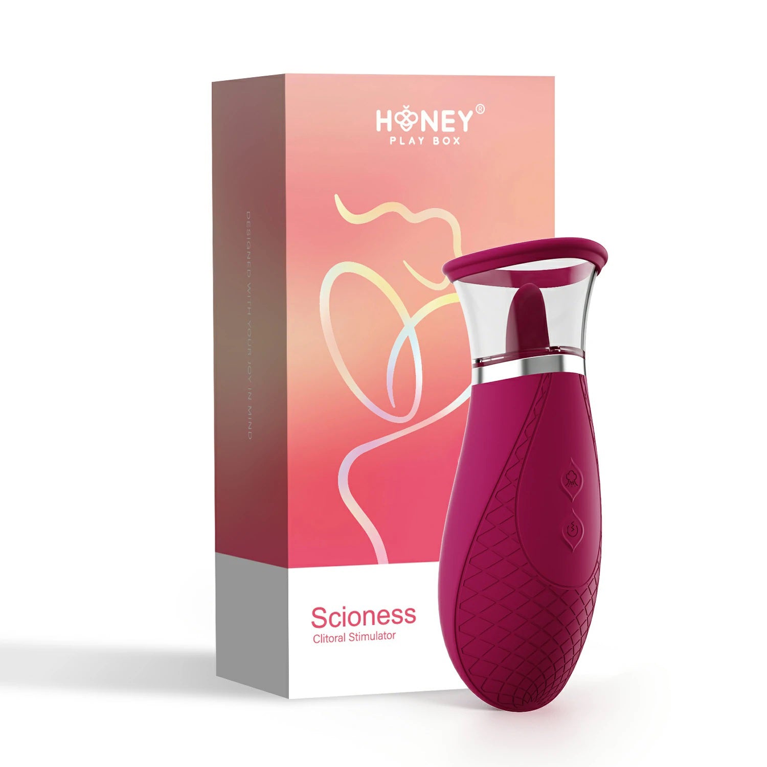 Scioness Sucking and Licking Clitoral Stimulator – Wine Purple