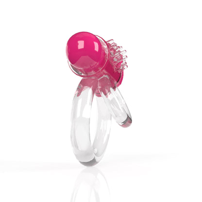 Screaming O Double O Super Powered Vibrating Double Ring - Strawberry